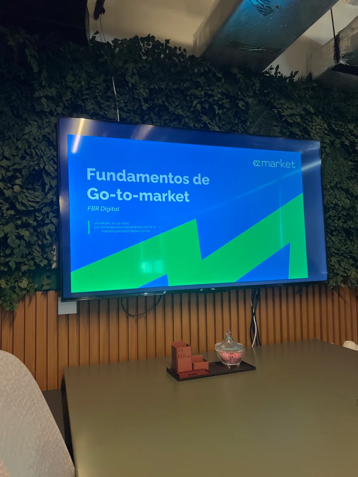 Tela com a aula de Fundamentos de Go-to-market em encontro da Lumos